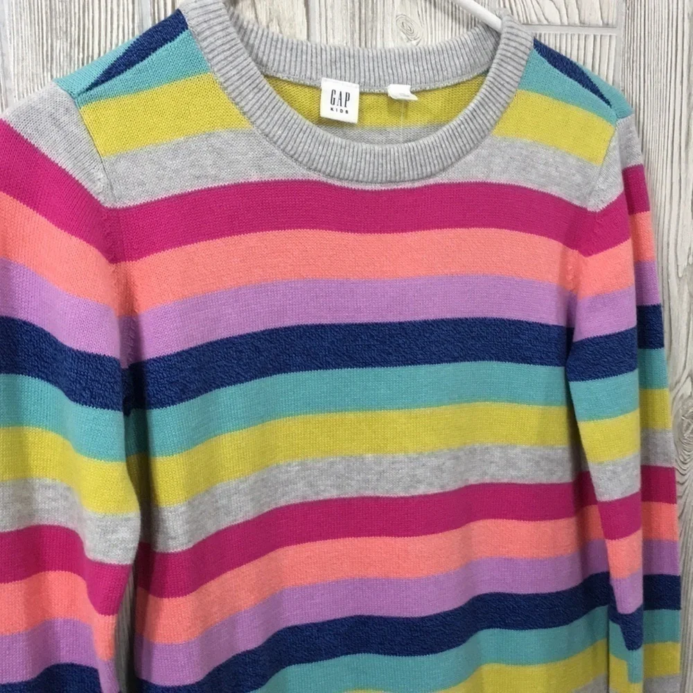 Gap Kids XXL Colorful Striped Tunic Length Sweater/Dress
